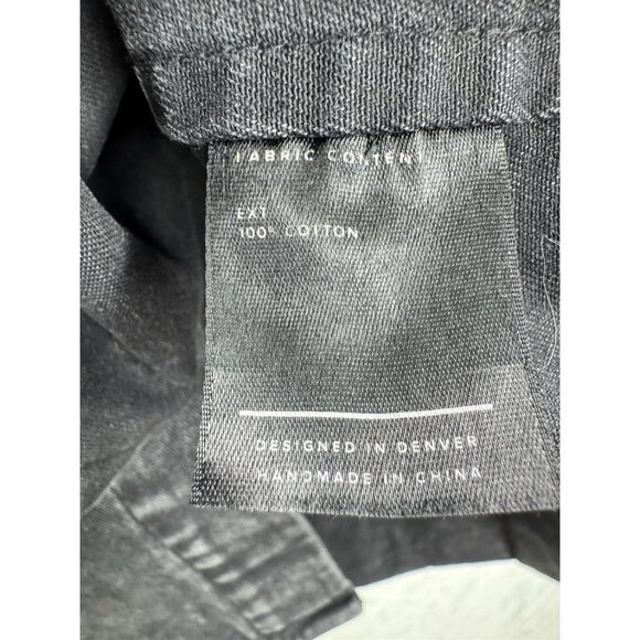 Jibberish Denver Men's Black Denim Button Up Shirt Size Medium - Picture 7 of 9